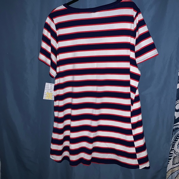 LuLaRoe Christy NWT, 3XL, red, white, & blue - Picture 2 of 9